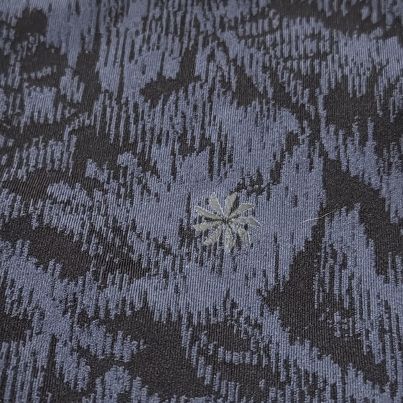 Athleta Black and Blue Elation Textured Leggings - Picture 4 of 5